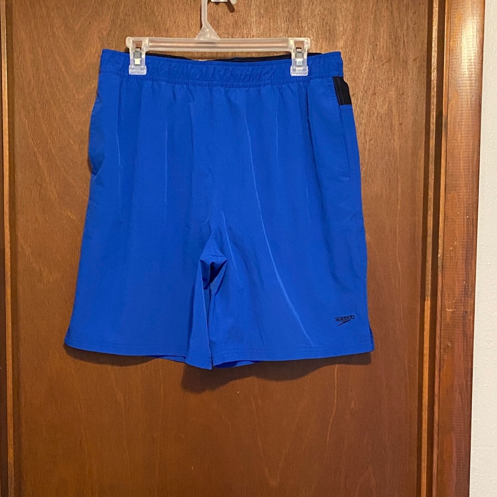 Speedo Men's Vibrant Blue Athletic Shorts